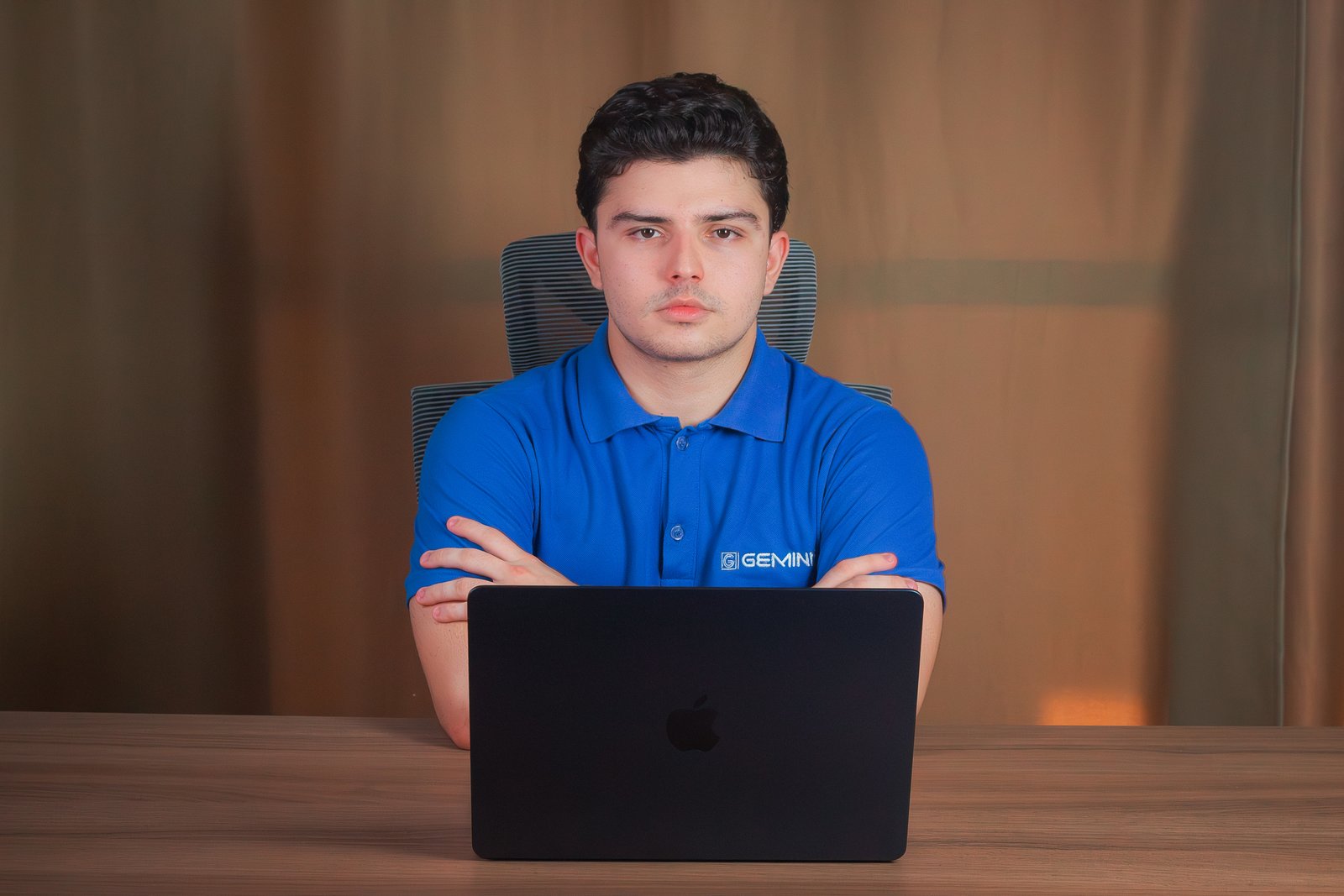 Retrato de um desenvolvedor da empresa